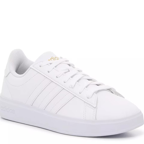 adidas Shoes - Adidas White Leather Sneakers Womens 8.5